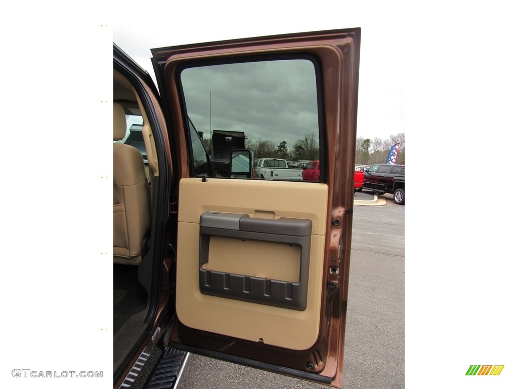 2011 F350 Super Duty XLT Crew Cab 4x4 Dually - Golden Bronze Metallic / Adobe photo #28