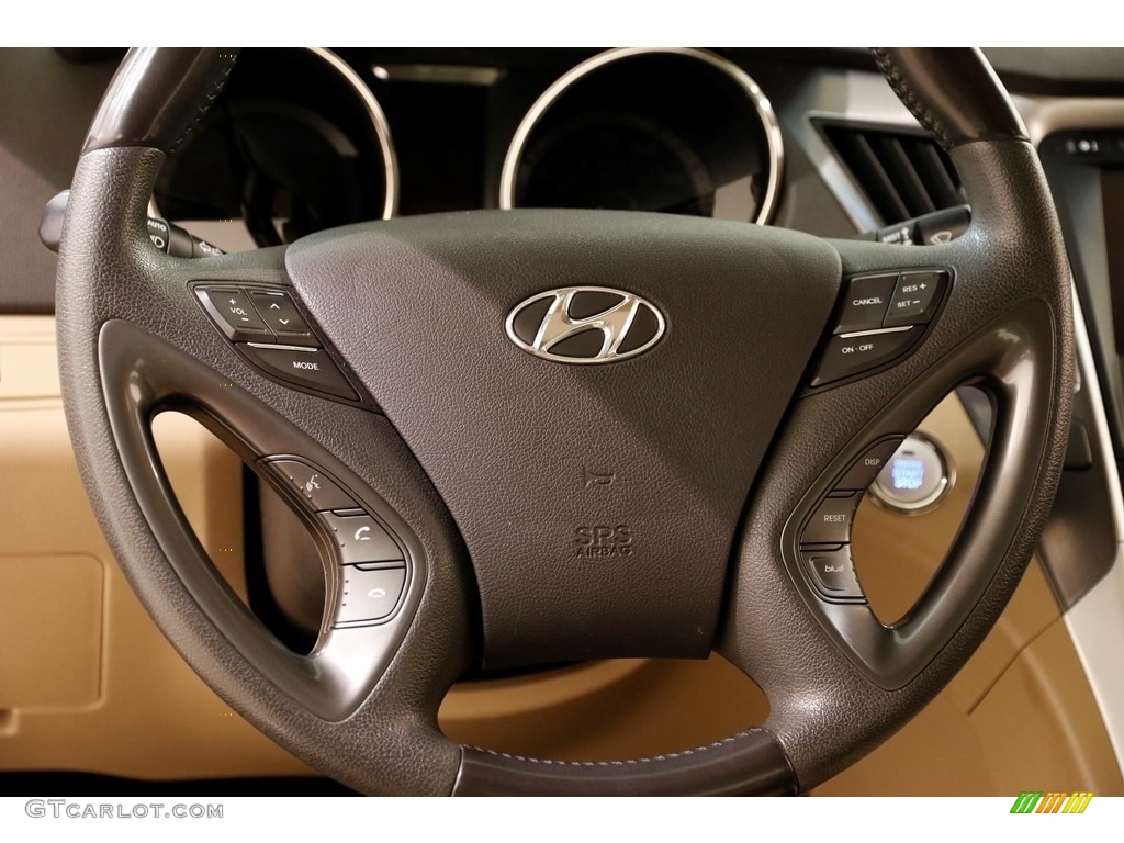 2011 Sonata Hybrid - Venetian Red / Camel photo #7