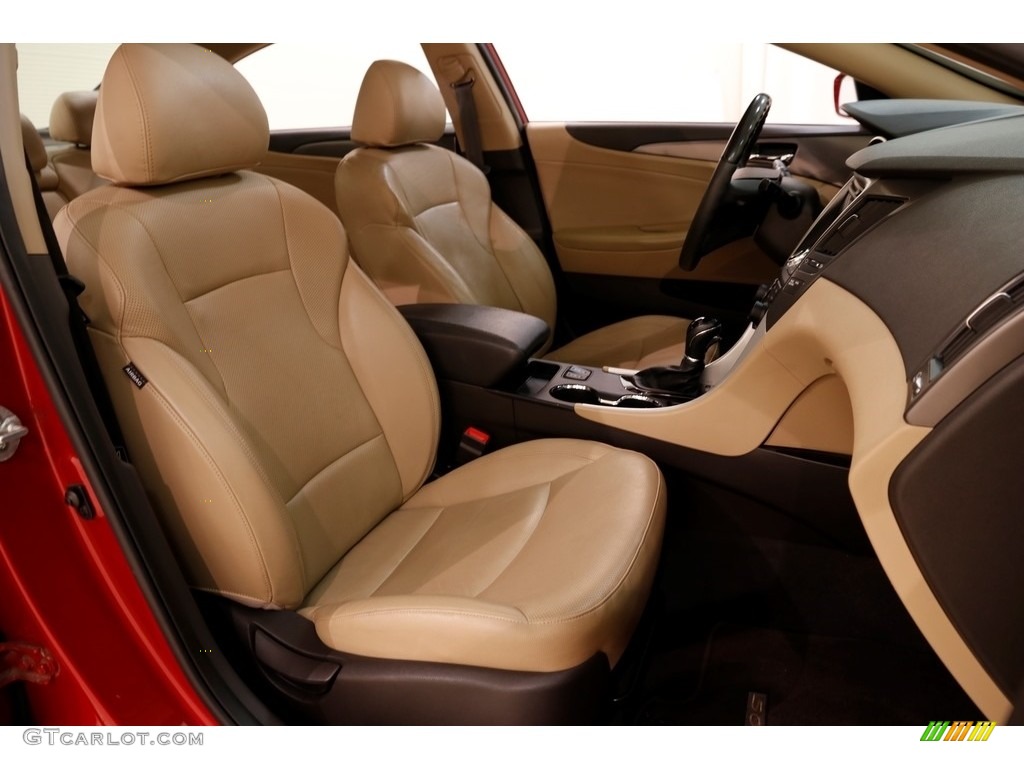 2011 Sonata Hybrid - Venetian Red / Camel photo #16