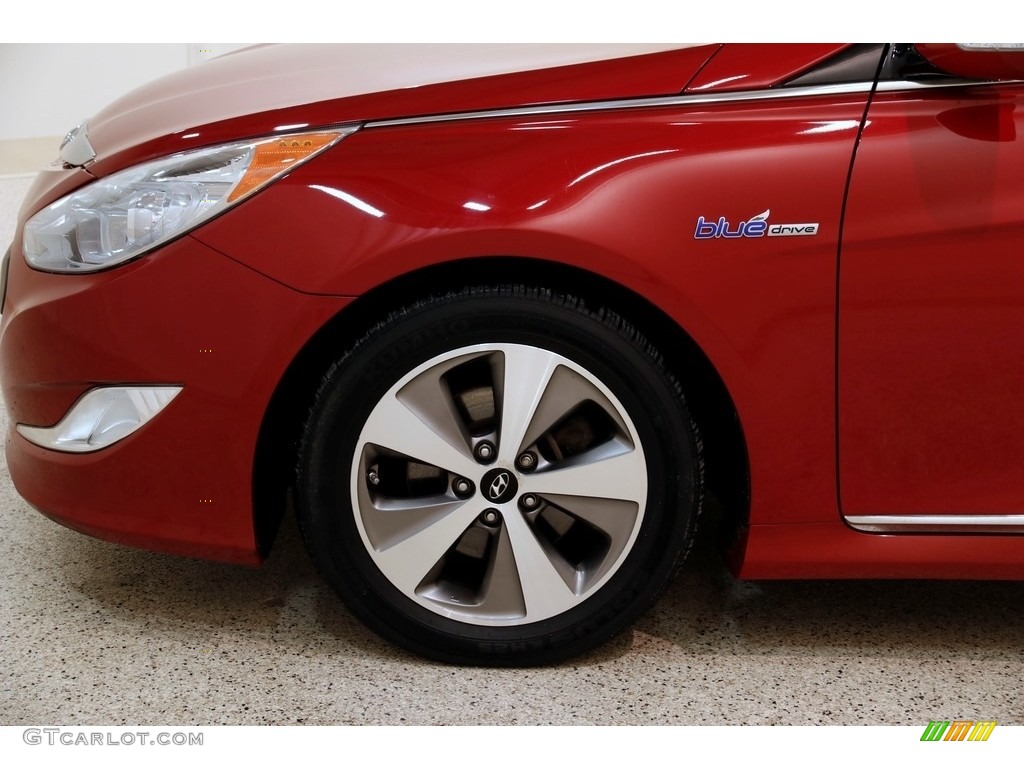 2011 Sonata Hybrid - Venetian Red / Camel photo #20