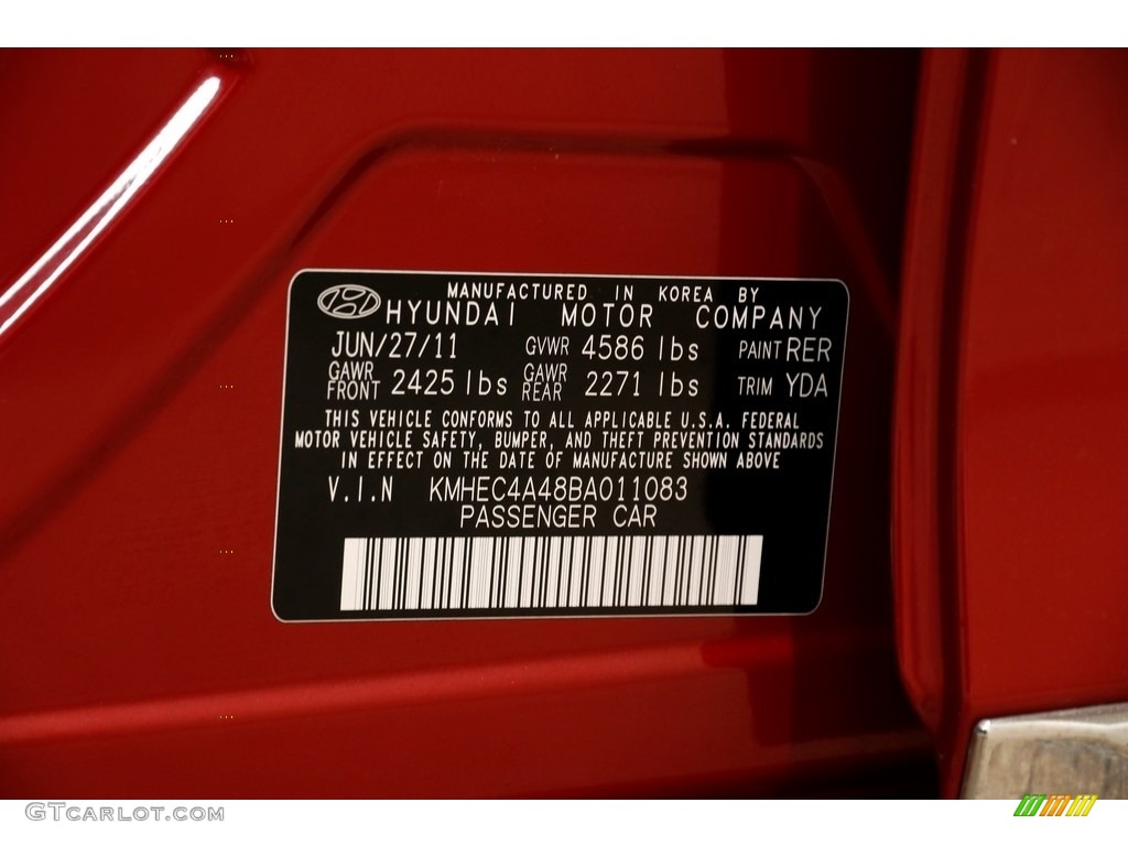 2011 Sonata Hybrid - Venetian Red / Camel photo #21
