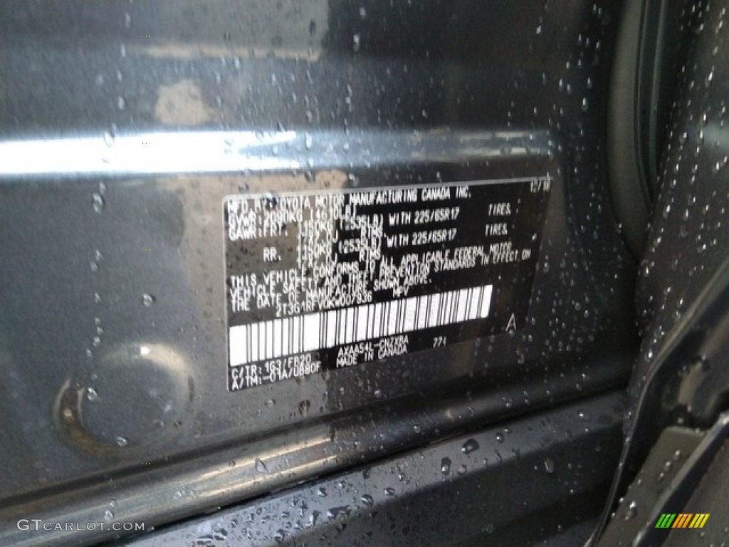 2019 RAV4 Color Code 1G3 for Magnetic Gray Metallic Photo #131432915