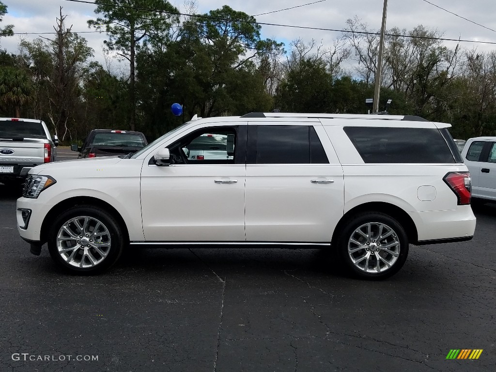 White Platinum Metallic Tri-Coat 2019 Ford Expedition Limited Max Exterior Photo #131436046