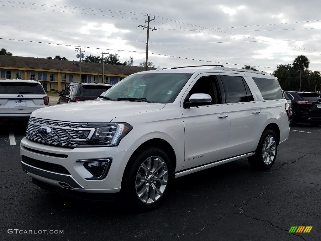 2019 Expedition Platinum Max 4x4 - White Platinum Metallic Tri-Coat / Ebony photo #1