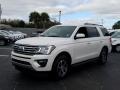 2019 White Platinum Metallic Tri-Coat Ford Expedition XLT  photo #1