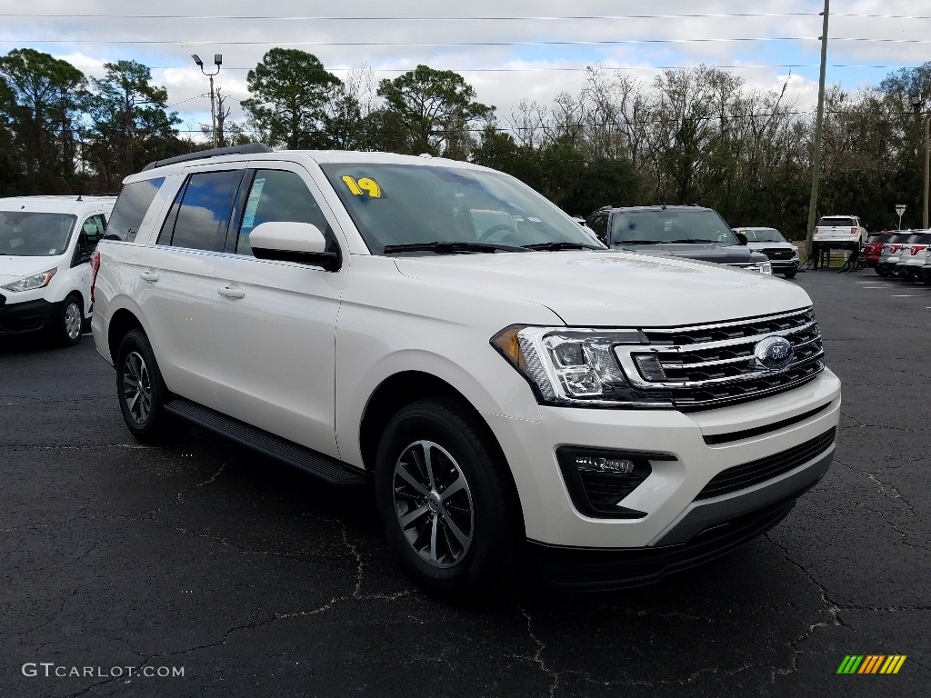 2019 Expedition XLT - White Platinum Metallic Tri-Coat / Ebony photo #7