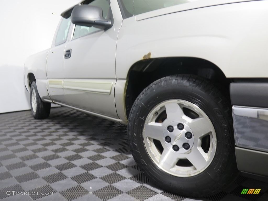 2005 Silverado 1500 LS Extended Cab - Silver Birch Metallic / Dark Charcoal photo #4