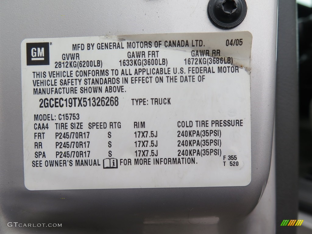 2005 Silverado 1500 LS Extended Cab - Silver Birch Metallic / Dark Charcoal photo #32