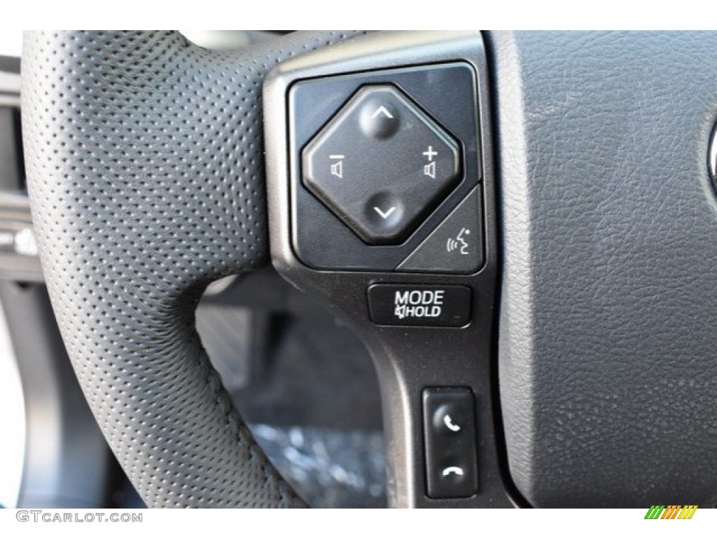 2019 Toyota Tacoma TRD Sport Double Cab 4x4 Black Steering Wheel Photo #131442730