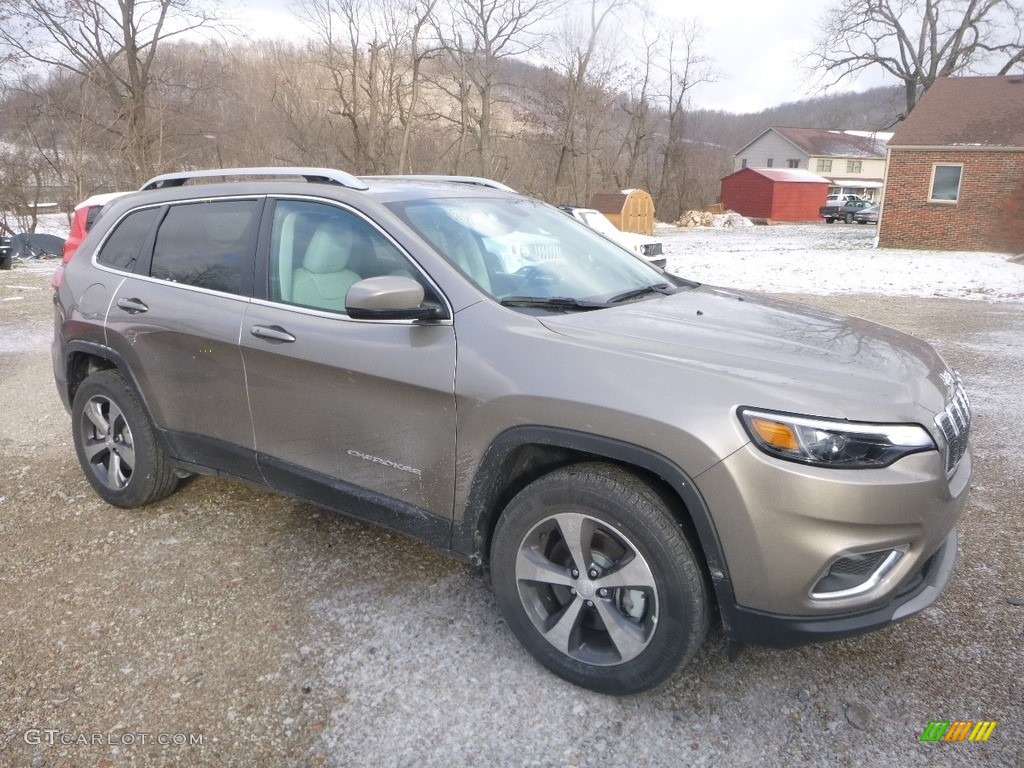Light Brownstone Pearl 2019 Jeep Cherokee Limited 4x4 Exterior Photo #131443555