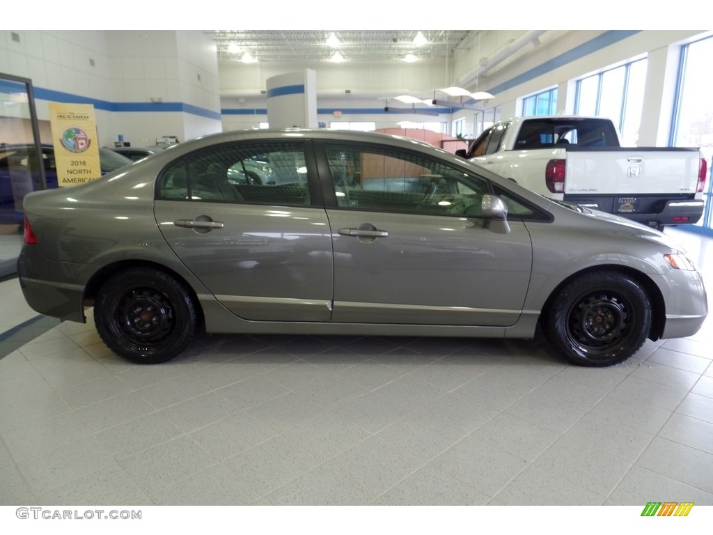 2007 Civic LX Sedan - Galaxy Gray Metallic / Gray photo #5