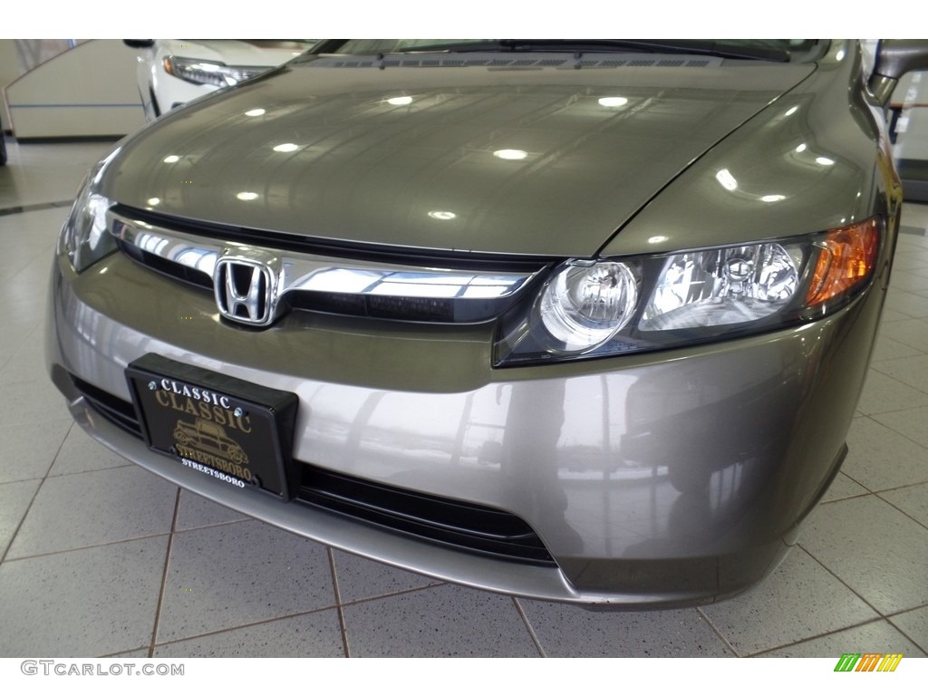 2007 Civic LX Sedan - Galaxy Gray Metallic / Gray photo #7
