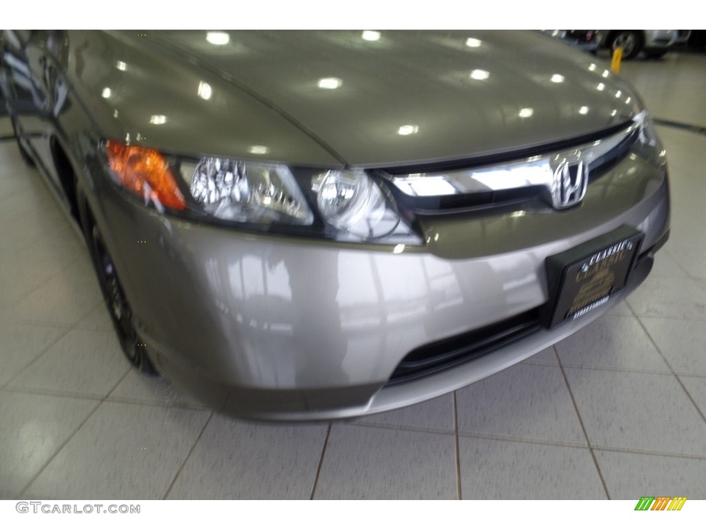 2007 Civic LX Sedan - Galaxy Gray Metallic / Gray photo #12