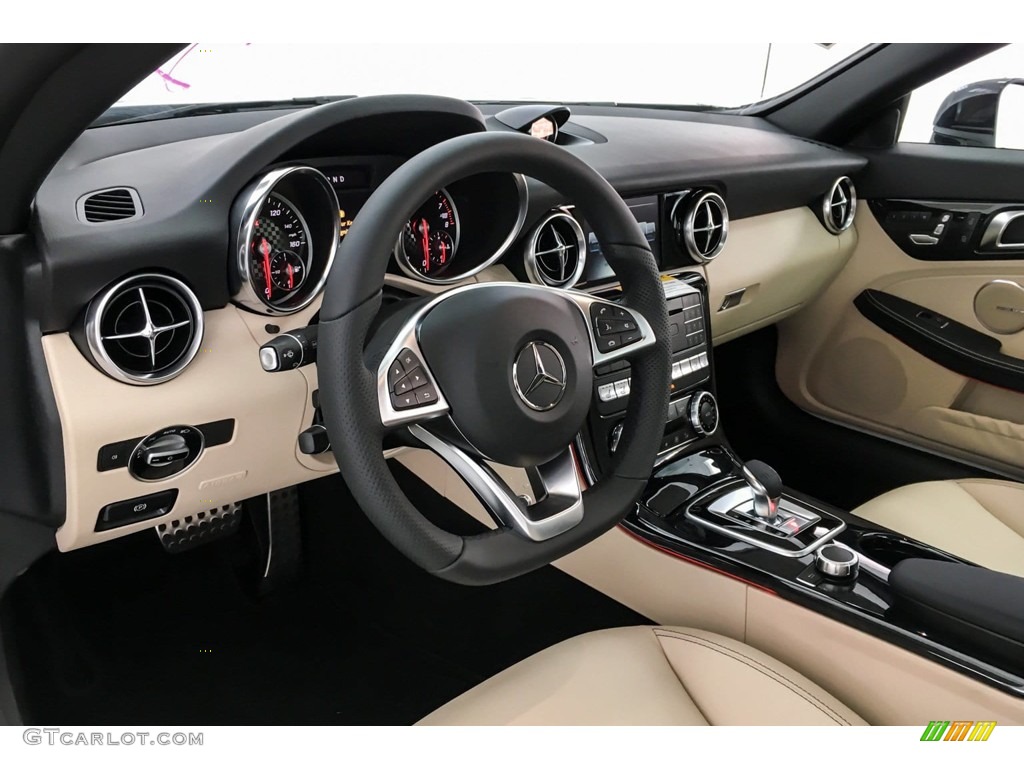 2019 Mercedes-Benz SLC 300 Roadster Sahara Beige Dashboard Photo #131446966