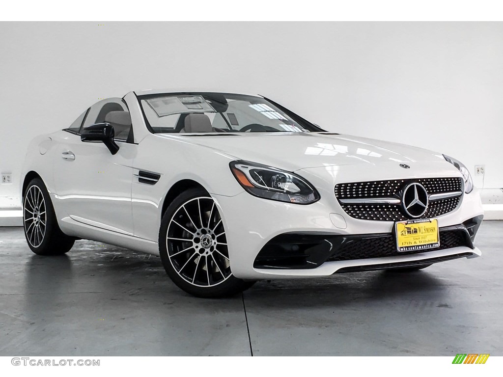 Polar White 2019 Mercedes-Benz SLC 300 Roadster Exterior Photo #131447197