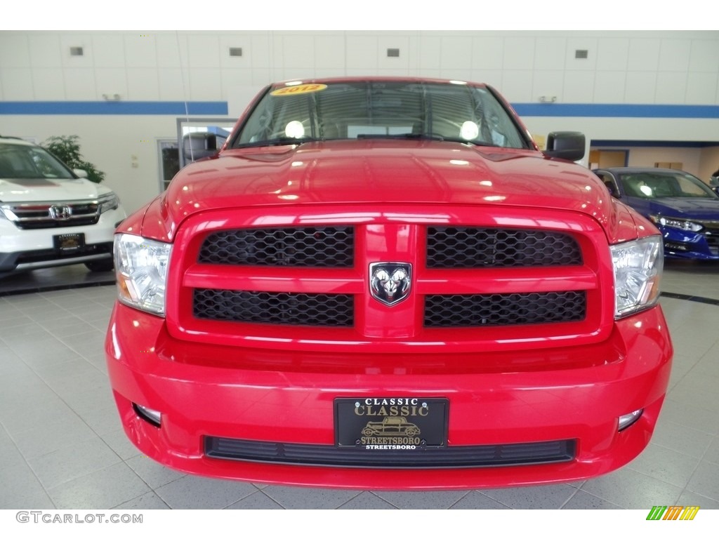 2012 Ram 1500 Express Crew Cab 4x4 - Flame Red / Dark Slate Gray/Medium Graystone photo #13