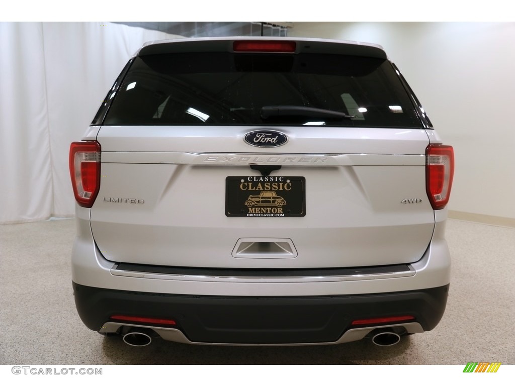 2018 Explorer Limited 4WD - Ingot Silver / Ebony Black photo #20