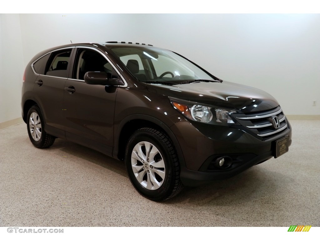 2014 CR-V EX AWD - Kona Coffee Metallic / Black photo #1