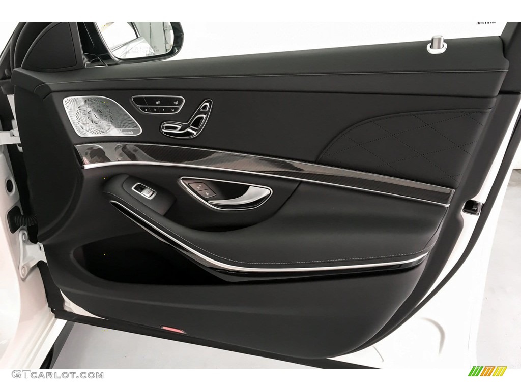 2019 Mercedes-Benz S AMG 63 4Matic Sedan Black Door Panel Photo #131450218