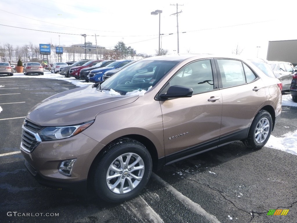 2019 Equinox LS - Sandy Ridge Metallic / Medium Ash Gray photo #1