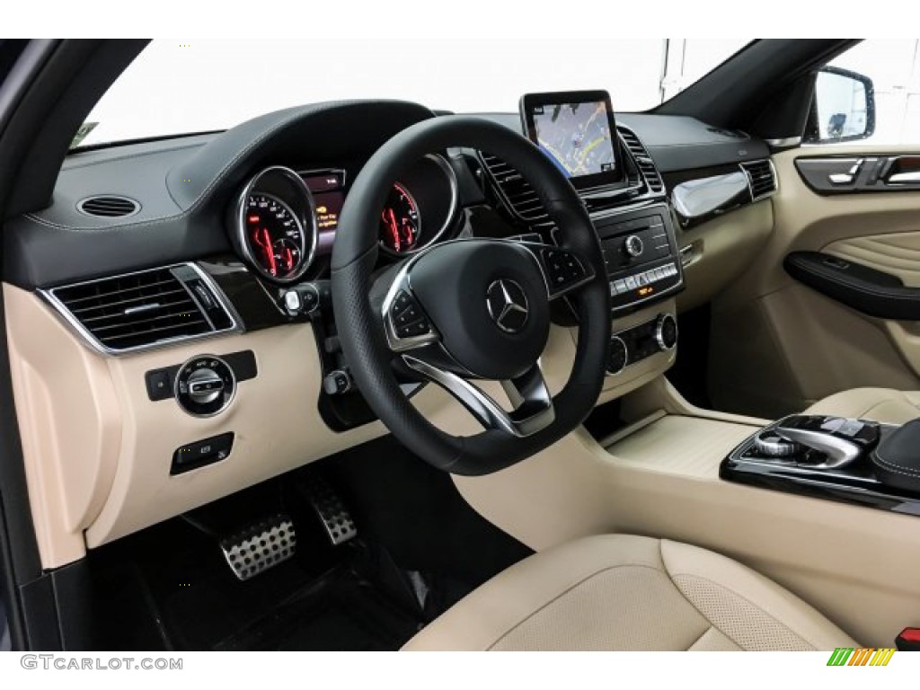 2019 Mercedes-Benz GLE 43 AMG 4Matic Coupe Premium Package Ginger Beige/Black Dashboard Photo #131451019
