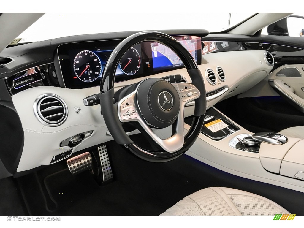 2019 Mercedes-Benz S 560 4Matic Coupe designo Crystal Grey/Black Dashboard Photo #131451838