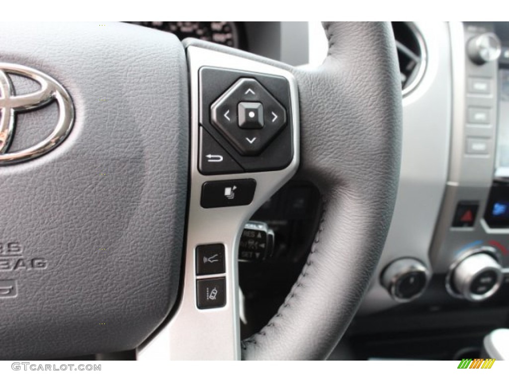 2019 Toyota Tundra Platinum CrewMax 4x4 Black Steering Wheel Photo #131454208