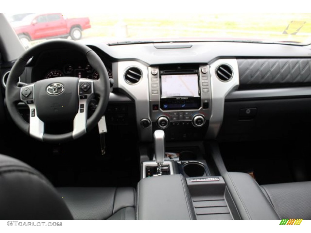 2019 Toyota Tundra Platinum CrewMax 4x4 Black Dashboard Photo #131454274