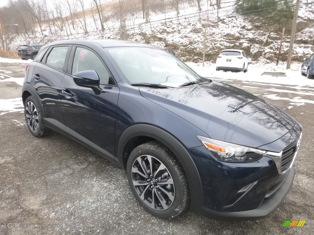 Deep Crystal Blue Mica 2019 Mazda CX-3 Touring AWD Exterior Photo #131454361