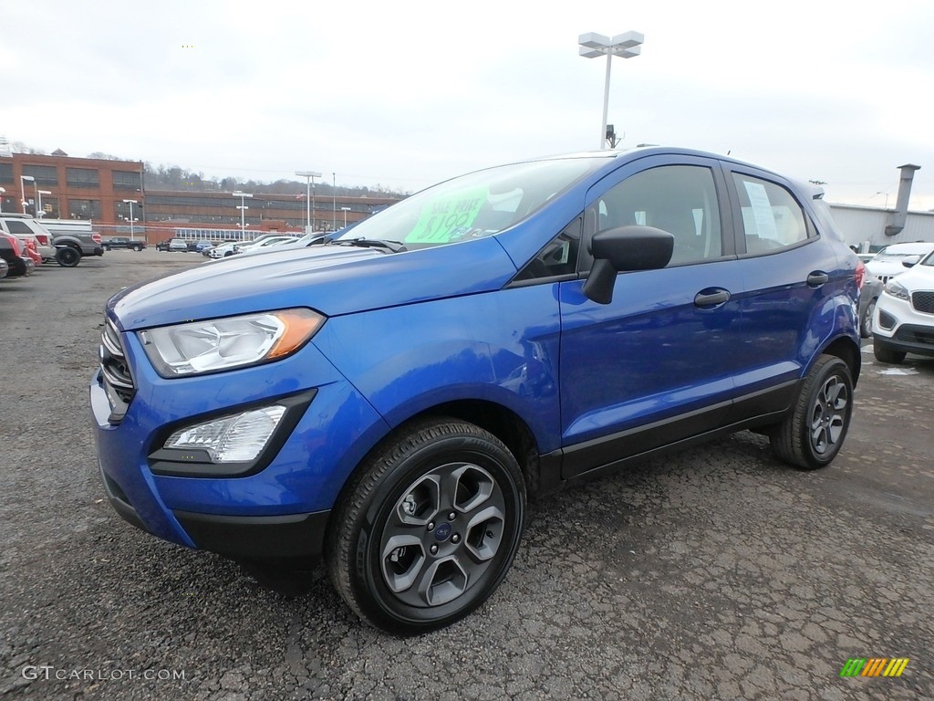 2018 EcoSport S 4WD - Lightning Blue / Medium Light Stone photo #7