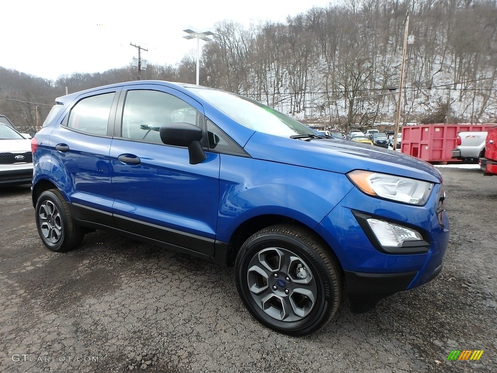 2018 EcoSport S 4WD - Lightning Blue / Medium Light Stone photo #9