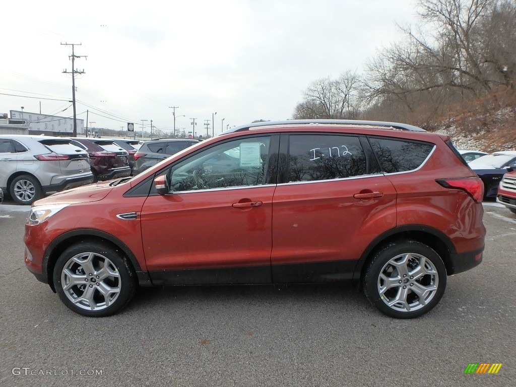 2019 Escape Titanium 4WD - Sedona Orange / Chromite Gray/Charcoal Black photo #6