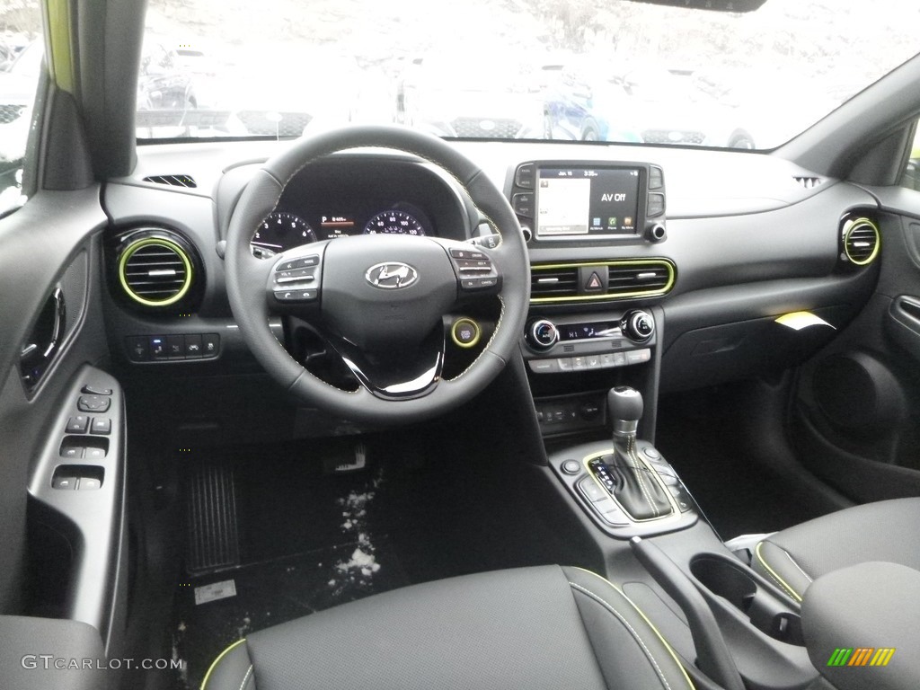 Black Interior 2019 Hyundai Kona Ultimate AWD Photo #131456791