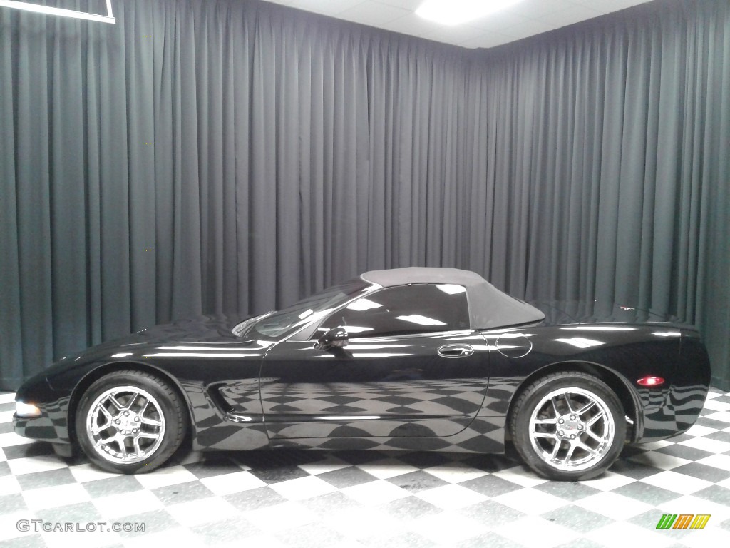 2001 Corvette Convertible - Black / Black photo #1