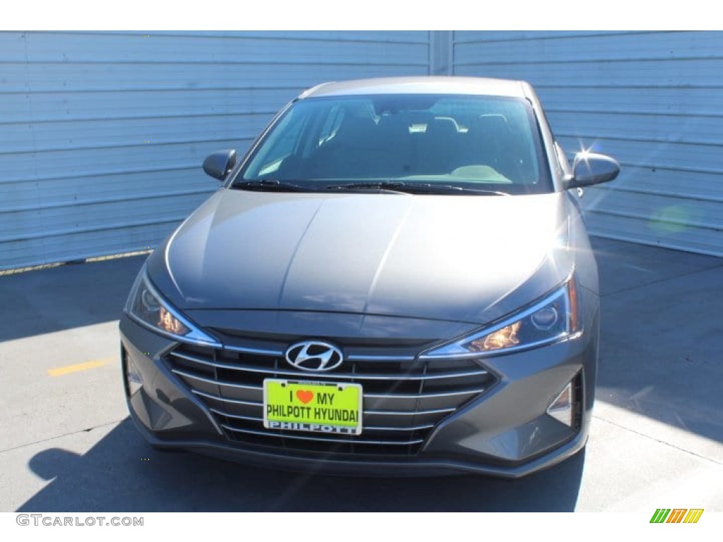 2019 Elantra SE - Machine Gray / Gray photo #3