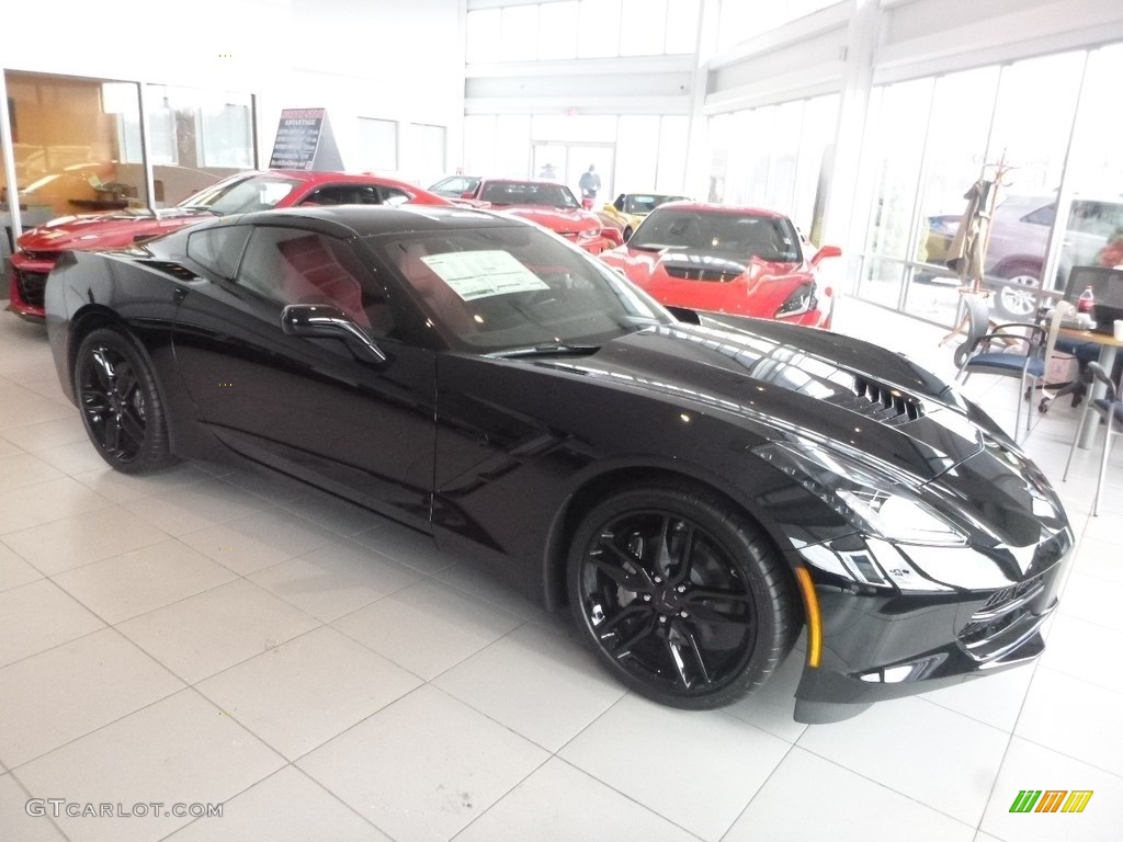 Black 2019 Chevrolet Corvette Stingray Coupe Exterior Photo #131459650