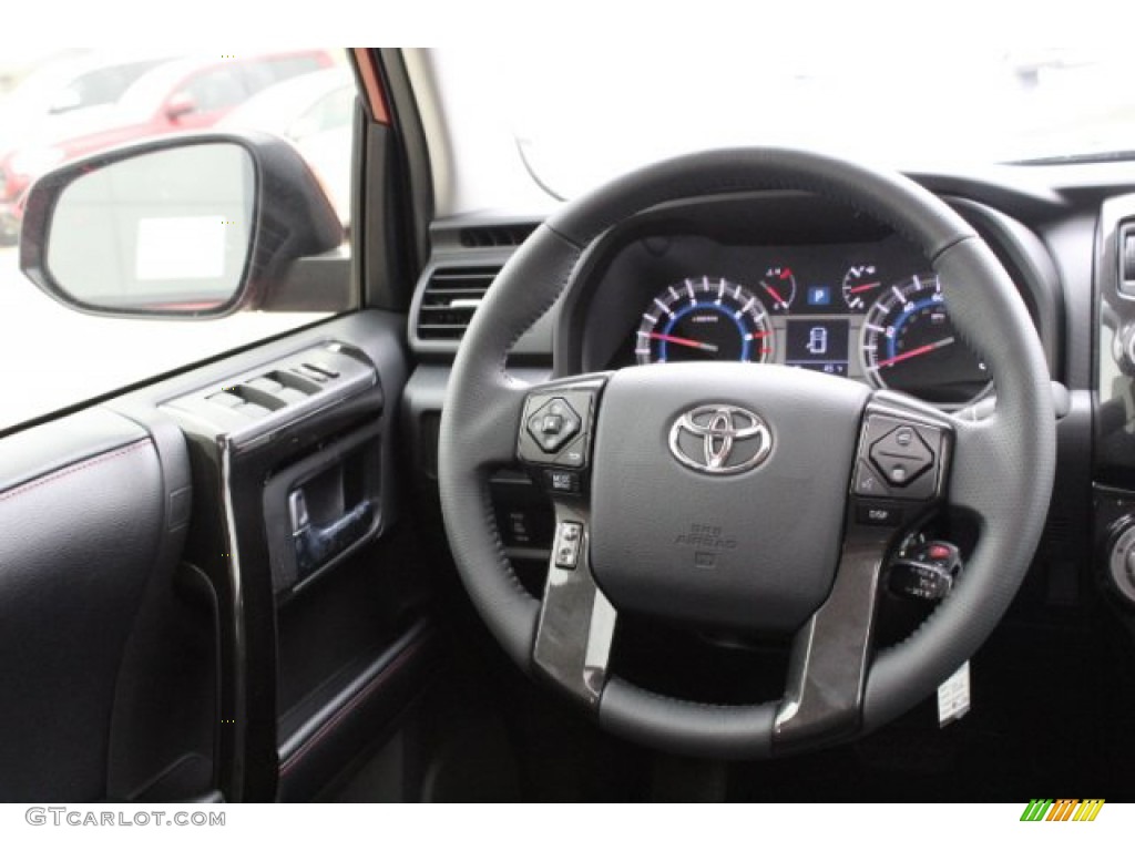 2019 Toyota 4Runner TRD Off-Road 4x4 Black Steering Wheel Photo #131461798