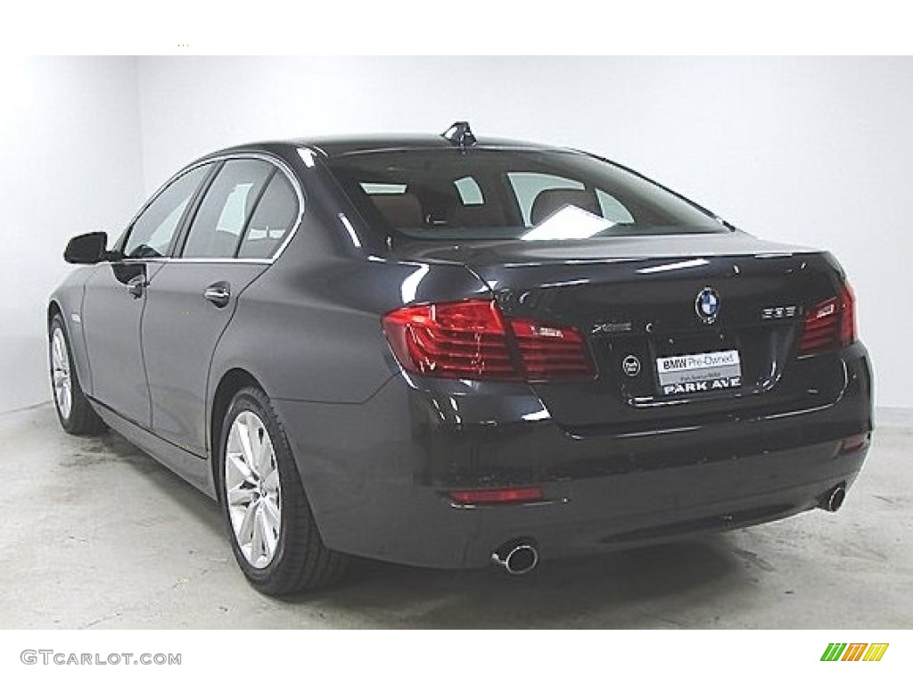 2016 5 Series 535i xDrive Sedan - Dark Graphite Metallic / BMW Individual Amaro Brown photo #1