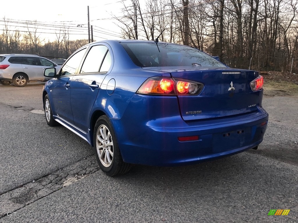 2010 Lancer ES - Octane Blue Metallic / Black photo #3