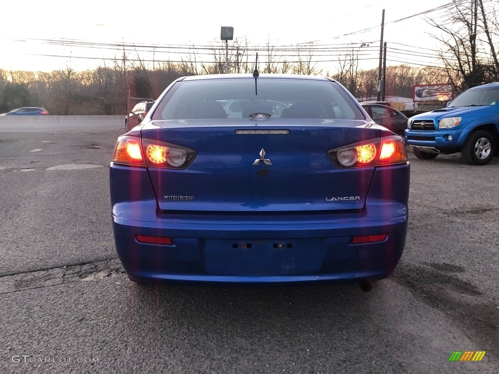 2010 Lancer ES - Octane Blue Metallic / Black photo #4