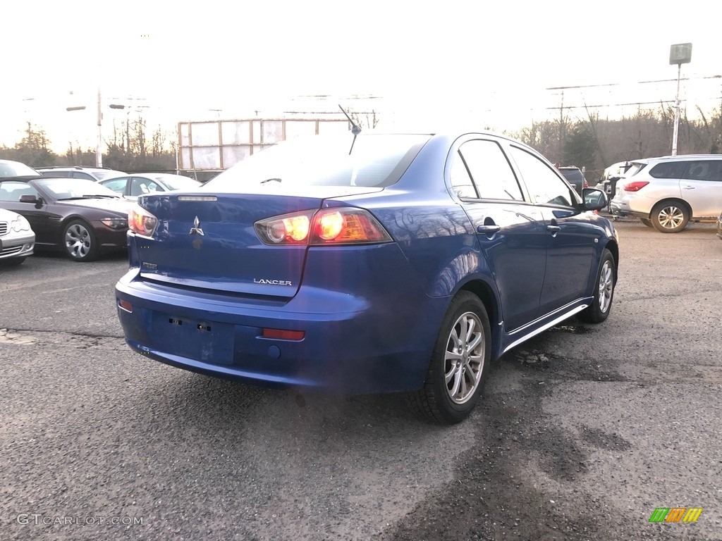 2010 Lancer ES - Octane Blue Metallic / Black photo #5