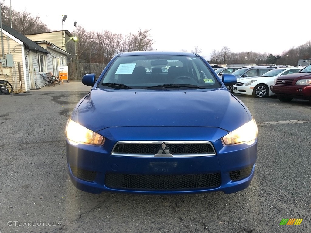 2010 Lancer ES - Octane Blue Metallic / Black photo #8