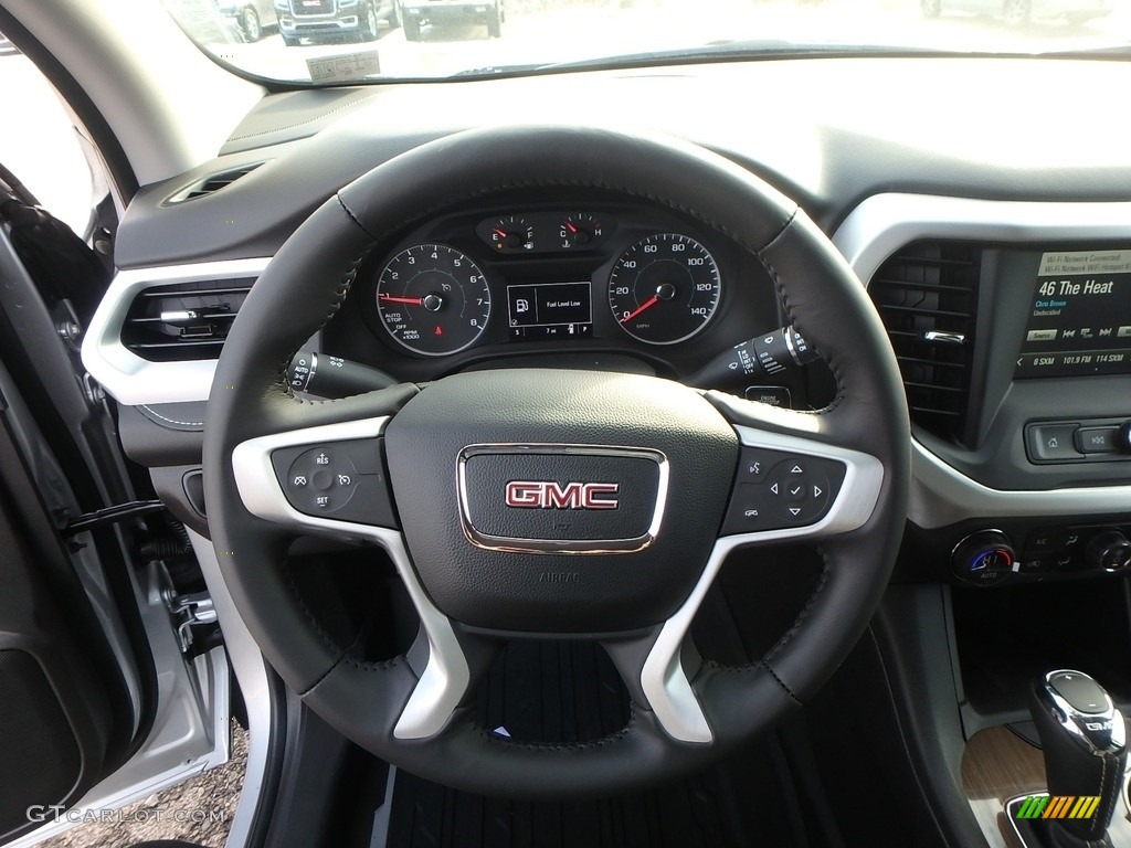 2019 GMC Acadia SLE AWD Jet Black Steering Wheel Photo #131466483