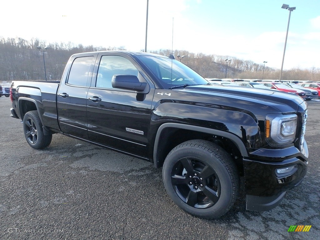 Onyx Black 2019 GMC Sierra 1500 Limited Elevation Double Cab 4WD Exterior Photo #131466696