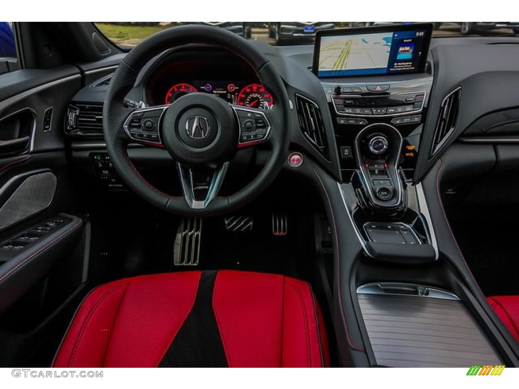 2019 Acura RDX A-Spec AWD Red Dashboard Photo #131467065