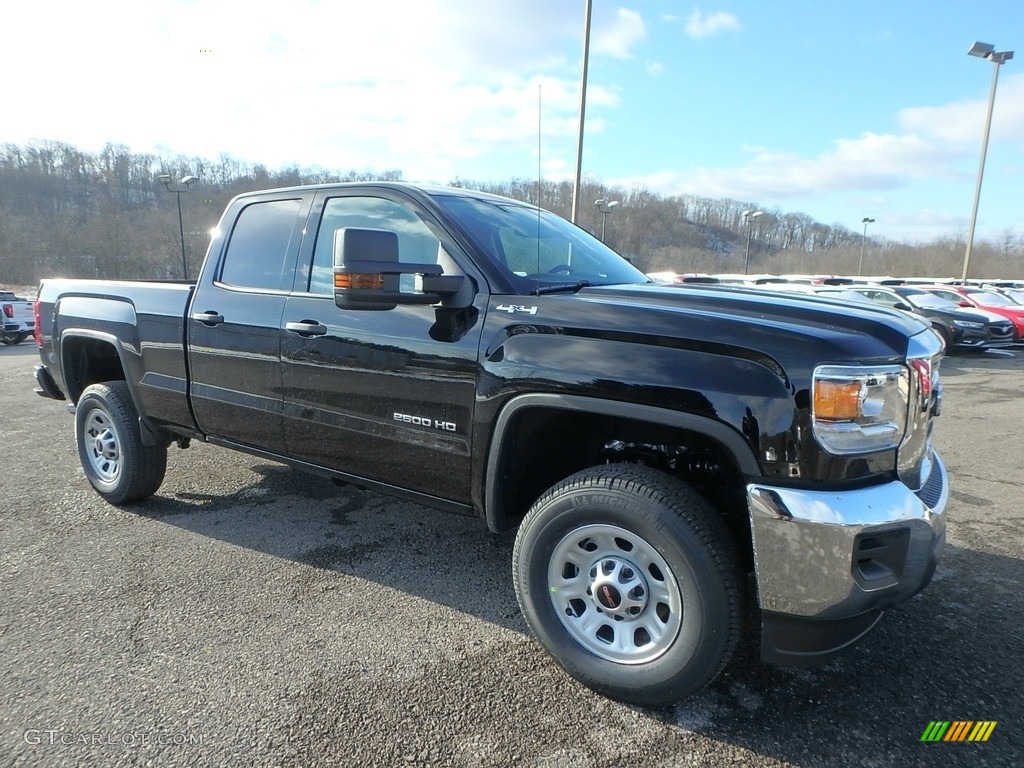 Onyx Black 2019 GMC Sierra 2500HD Double Cab 4WD Exterior Photo #131467431