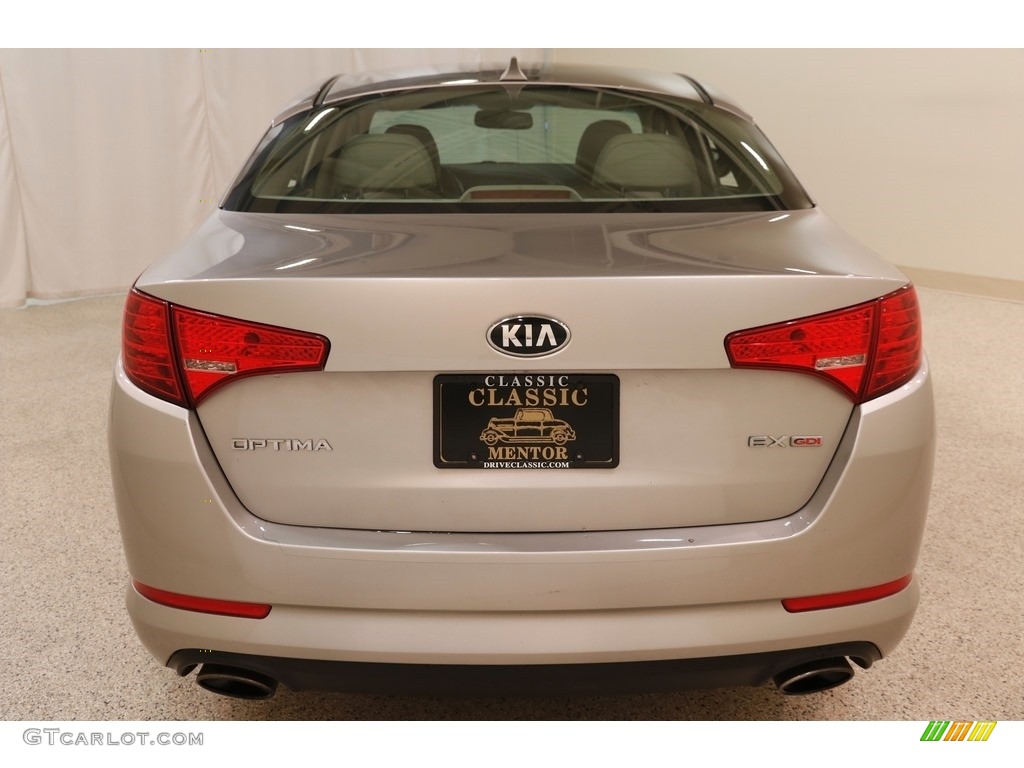 2013 Optima EX - Satin Metal Metallic / Beige photo #17