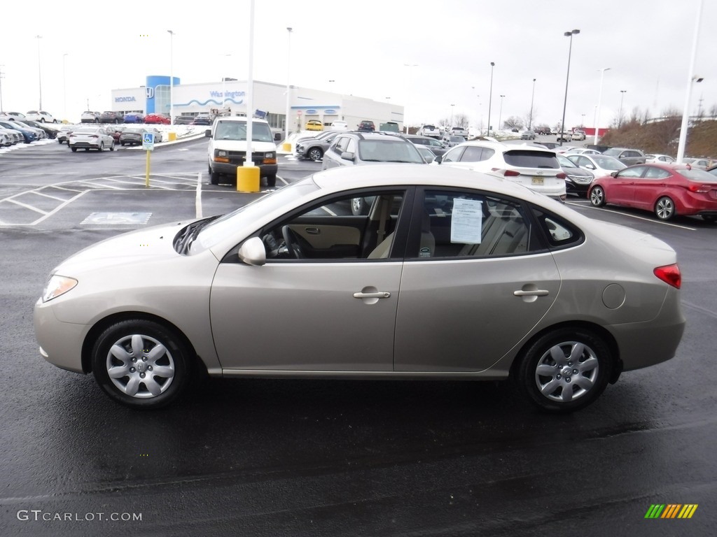 2009 Elantra GLS Sedan - Laguna Sand / Beige photo #6