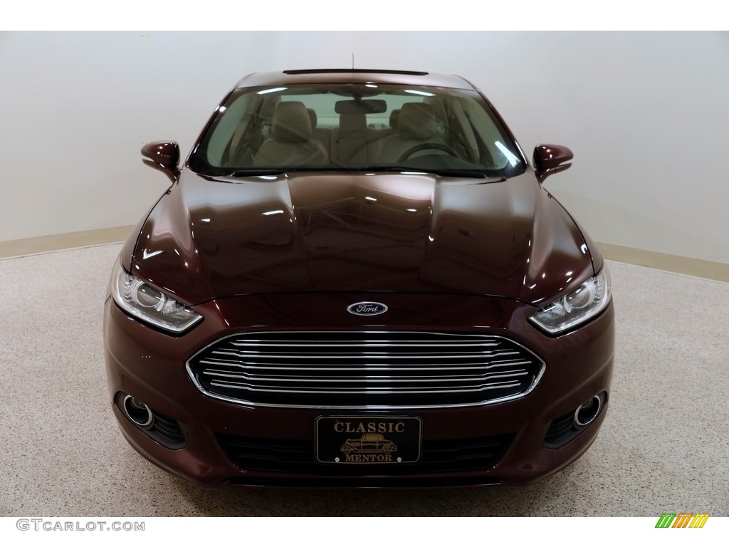 2013 Fusion SE 1.6 EcoBoost - Bordeaux Reserve Red Metallic / Dune photo #2