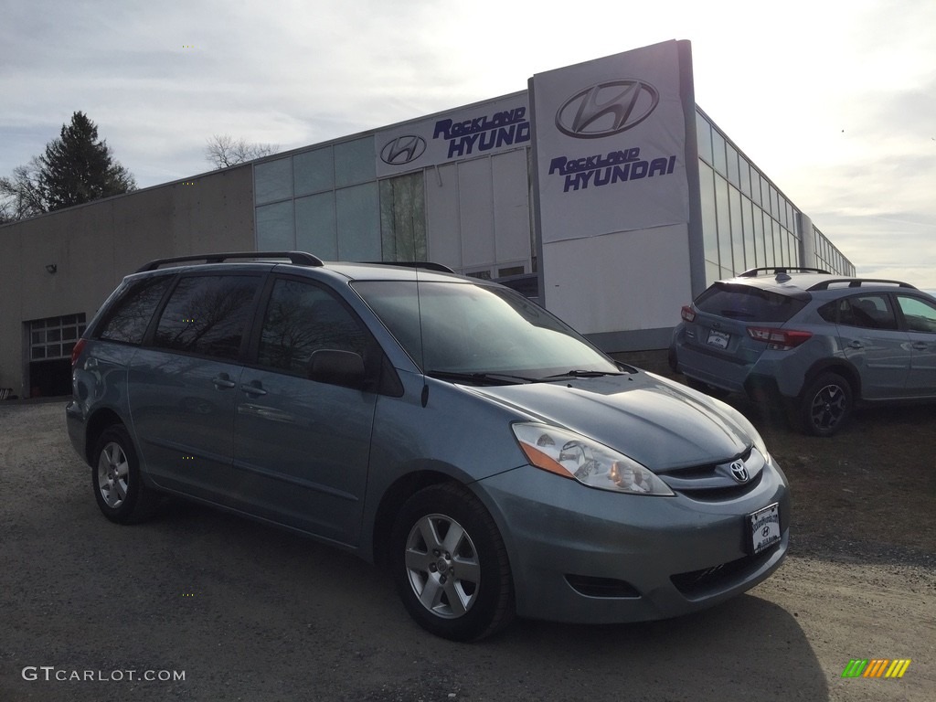 2009 Sienna LE - Blue Mirage Metallic / Stone photo #1